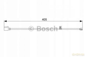 Styk ostrzegawczy, zużycie okładzin hamulcowych Bosch 1 987 473 025 Porsche