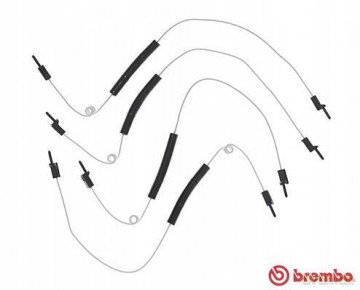 Styk ostrzegawczy, zużycie okładzin hamulcowych Brembo A 00 363 Mercedes