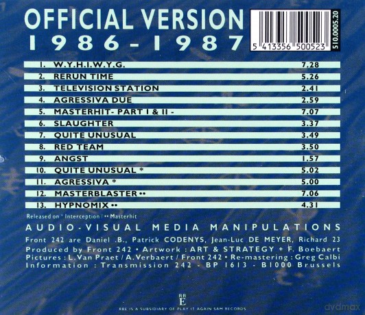 Front 242: Official Version [CD]