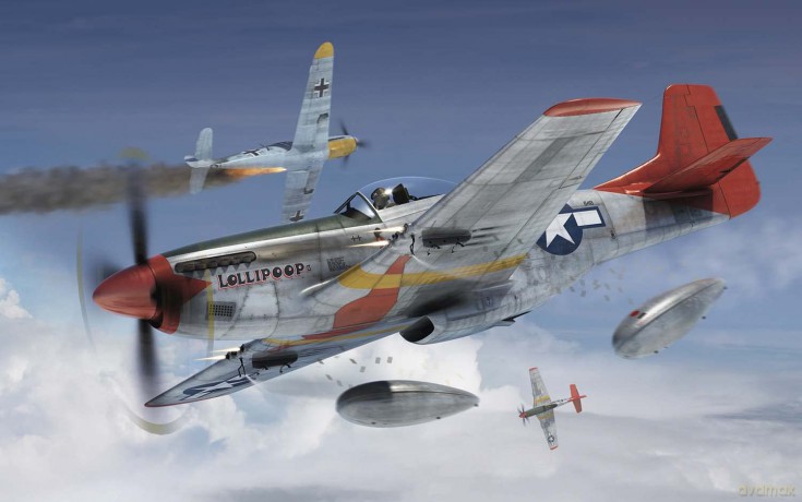 AIRFIX North American P51D Mustang 1004 [MODELARSTWO]
