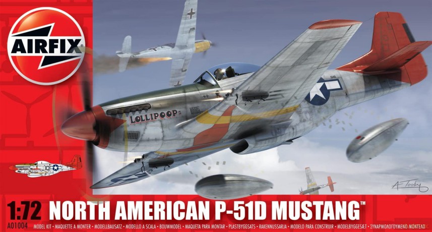 AIRFIX North American P51D Mustang 1004 [MODELARSTWO]