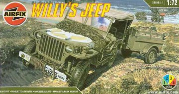 AIRFIX Willys MB Jeep wTrailer 1322 [MODELARSTWO]