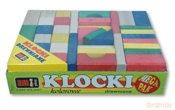 AMI PLAY KLOCKI DREWNIANE MEGA KOLOROWE 3100 [KLOCKI]
