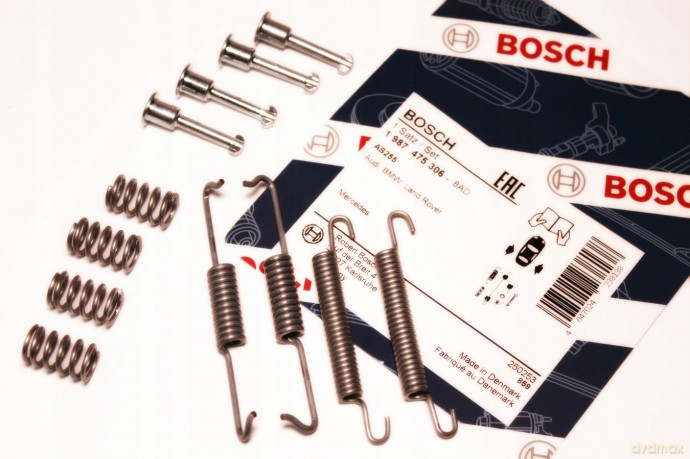 Zestaw akcesoriów, szczęki hamulcowe hamulca postojowego Bosch 1 987 475 306 Mercedes Audi VW BMW Porsche