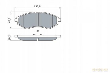 Zestaw klocków hamulcowych, hamulce tarczowe Bosch 0 986 424 818 Opel Fiat Lancia Chevrolet Alfa Romeo
