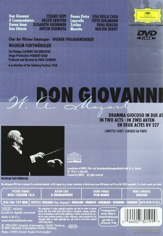 Furtwangler Wp: Mozart Don Giovanni [DVD]