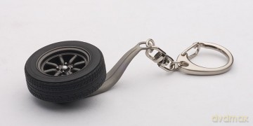 AUTOART 8Spokes Wheel Keychain (black) 41567 [MODELARSTWO]