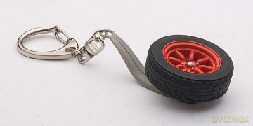 AUTOART 8Spokes Wheel Keychain (red) 41569 [MODELARSTWO]