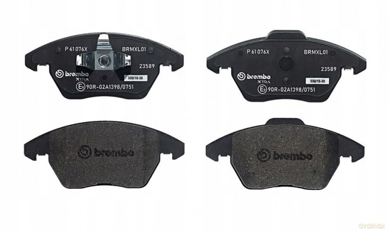 Zestaw klocków hamulcowych, hamulce tarczowe Brembo P 61 076X Peugeot Audi Citroen VW
