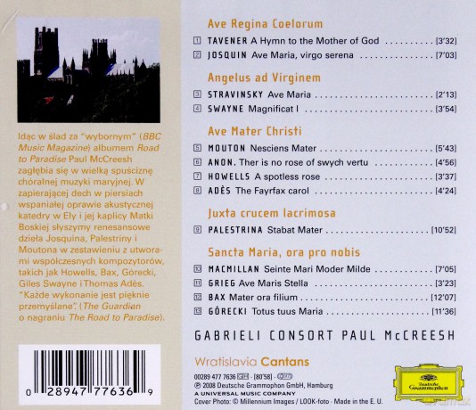 Gabrieli Consort McCreesh: A Spotless Rose (Polska Cena!!) [CD]