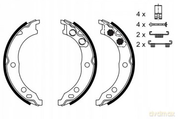 Zestaw szczęk hamulcowych Bosch 0 986 487 712 Peugeot Fiat Citroen