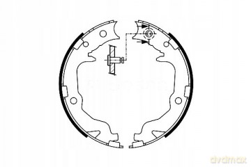 Zestaw szczęk hamulcowych Bosch 0 986 487 766 Peugeot Fiat Citroen Lancia Chrysler Dodge Mitsubishi Jeep