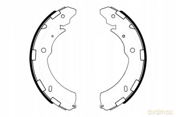 Zestaw szczęk hamulcowych Brembo S 54 523 Fiat Mitsubishi Subaru