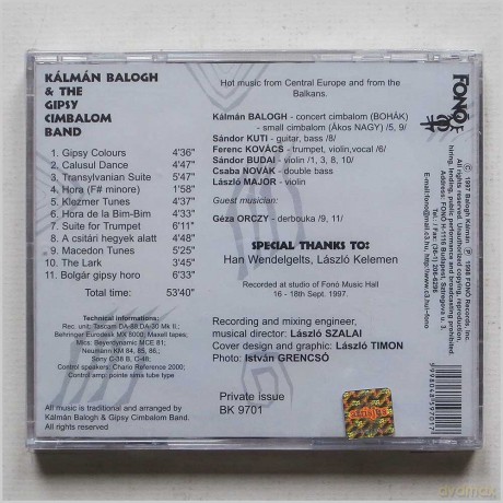 Kalman Balogh: And The Gypsy Cimbalom Ba [CD]
