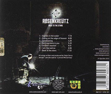 Rosenkreutz: Back to the Stars [CD]