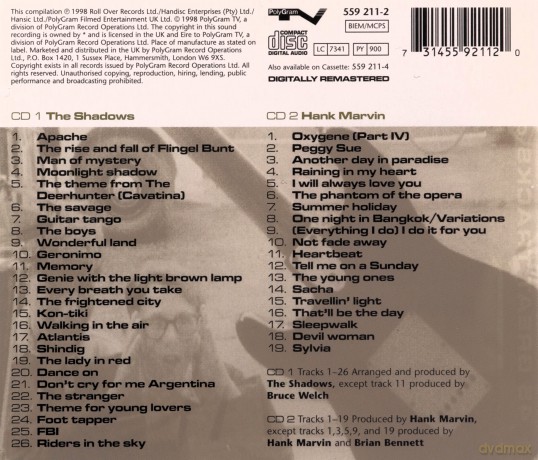 Shadows: Best Of H.Marvin&Shadows [CD]
