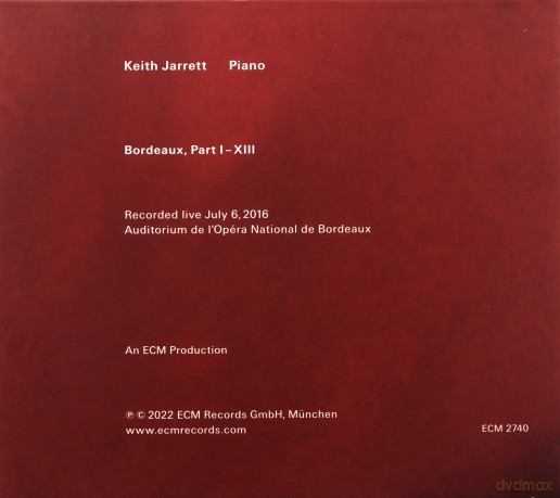 Keith Jarrett: Bordeaux Concert [CD]