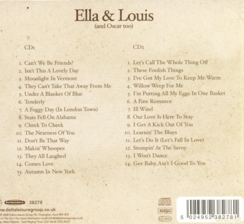 Ella Fitzgerald: Ella and Louis [2CD]