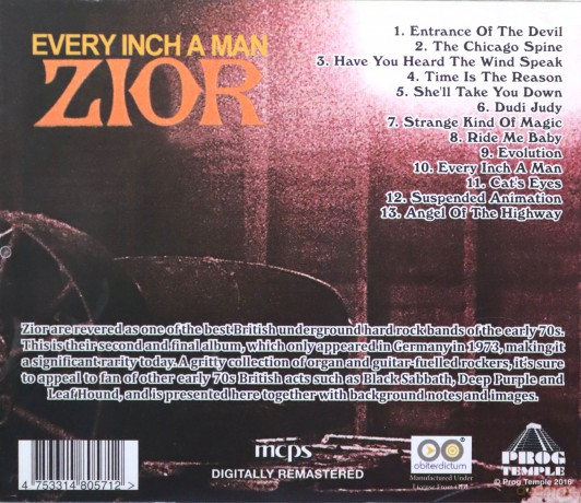 Zior: Every Inch A Man [CD]