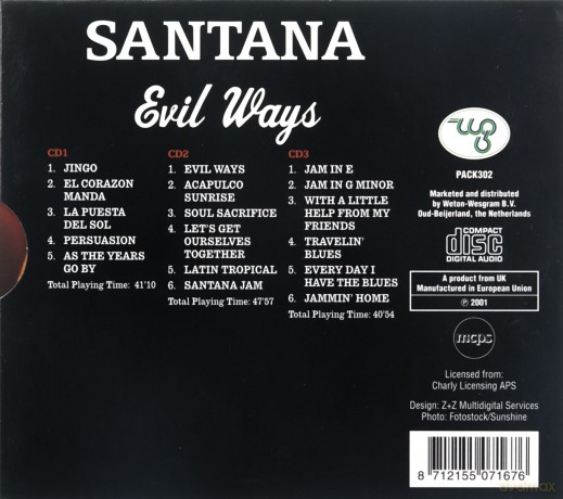 Carlos Santana: Evil Ways [3CD]