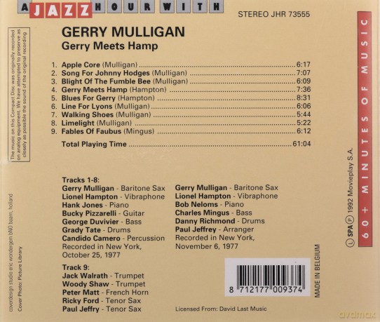 Gerry Mulligan: Gerry Meets Hamp [CD]