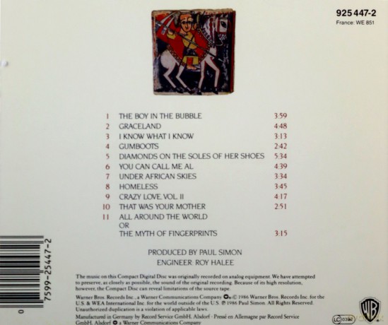 Paul Simon: Graceland [CD]