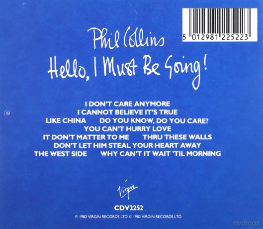 Phil Collins: Hello, I Must Be Going! [CD]