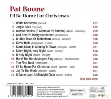 Pat Boone: I'Ll Be Home For Christmas [CD]