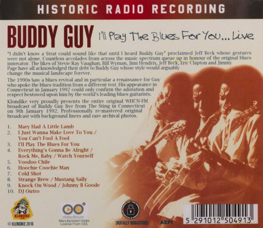 Buddy Guy: I'Ll Play The Blues For You..Live [CD]