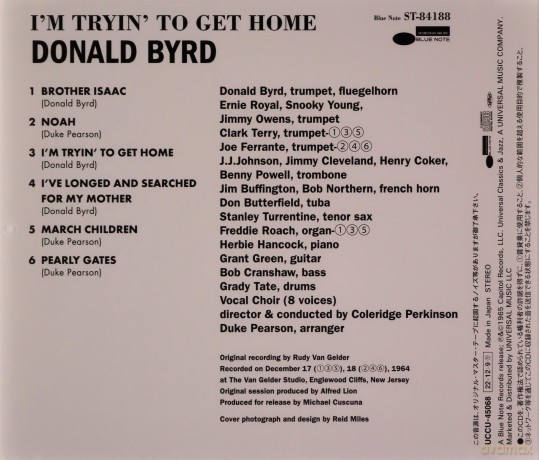 Donald Byrd: I'M Tryin To Get Home [CD]