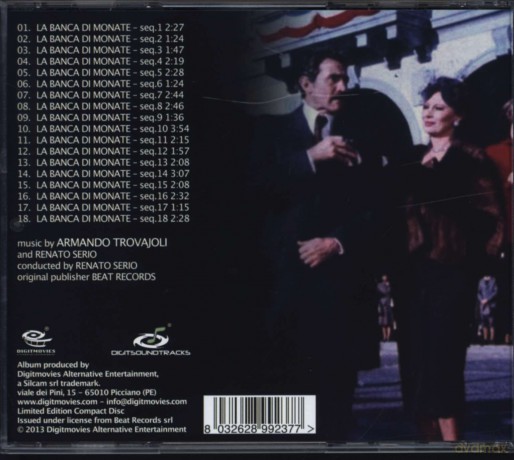 Armando Trovajoli: La Banca Di Monate [CD]