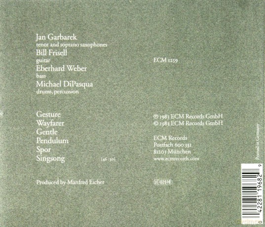 Garbarek Group: Wayfarer [CD]