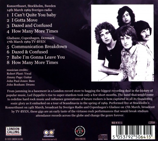 Led Zeppelin: Live Scandinavia '69 [CD]