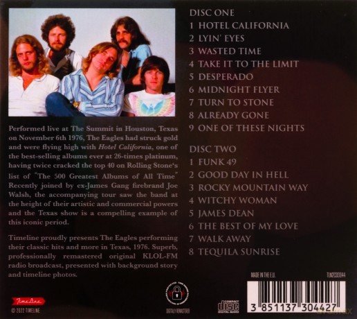 Eagles: Live, Houston Texas 1976 (2cd) [CD]