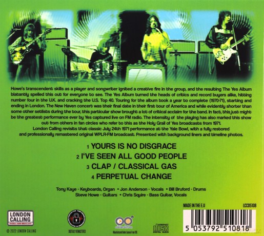 Yes: Live...Usa '71 [CD]