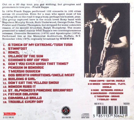 Frank Zappa: Live..Buff [CD]