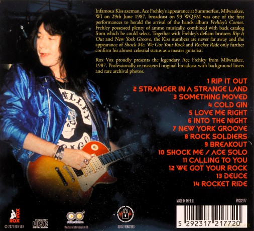 Ace Frehley: Live Into The Night [CD]