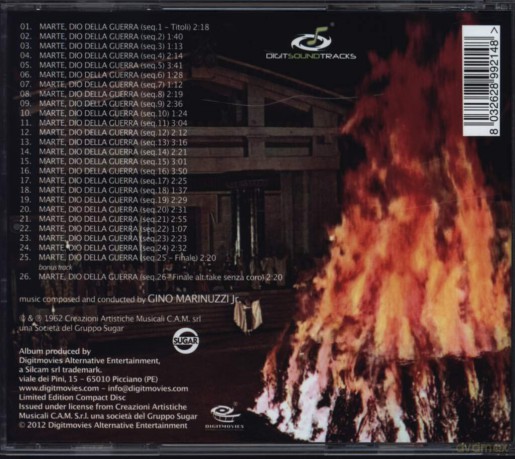 Gino Jr. Marinuzzi: Marte Dio Della Guerra [CD]