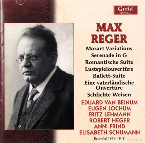 Elisabeth Schumann: Max Reger: Historical Recordings Made 1936-1943 [2CD]