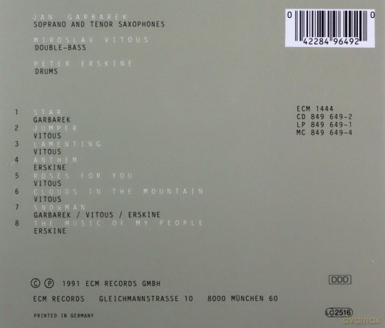Garbarek/Vitous/Erskine: Star [CD]
