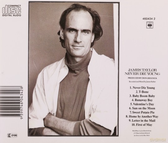 James Taylor: Never Die Young [CD]