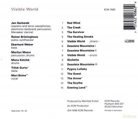 Garbarek: Visible World [CD]