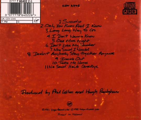 Phil Collins: No Jacket Required [CD]