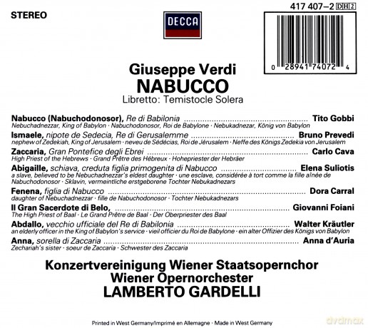Gardelli: Verdi-Nabucco [2CD]