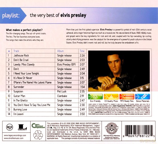 Elvis Presley: Playlist [CD]