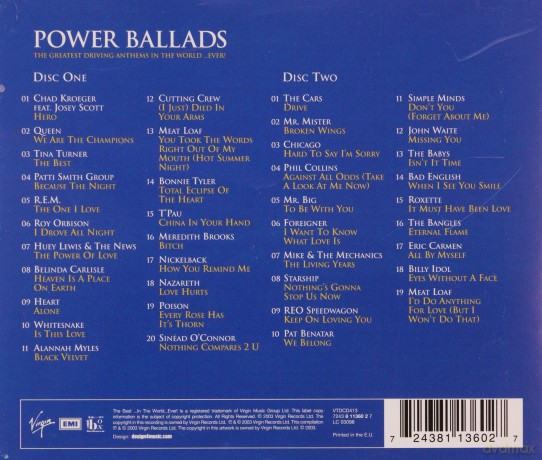 Power Ballads: The Greatest Driving Anthems In The World... Ever! [CD]