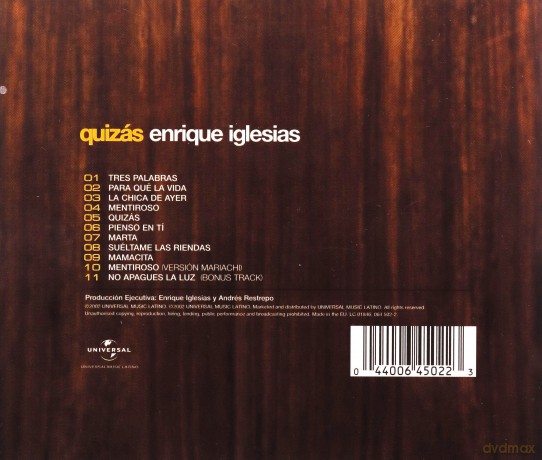 Enrique Iglesias: Quizas [CD]