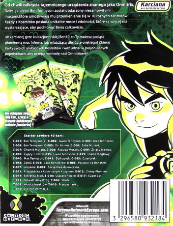 BEN10 Karty do gry starter 93218 [KARTY]