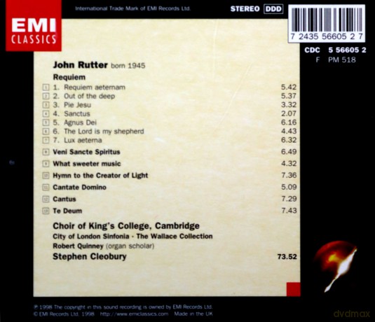 Stephen Cleobury: Rutter: Requiem [CD]