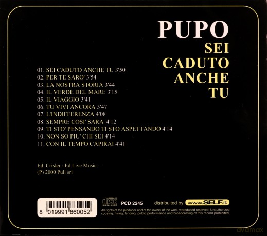 Pupo: Sei Caduto Anche Tu [CD]